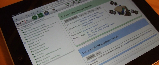 Codex d'Onomia sur iPad